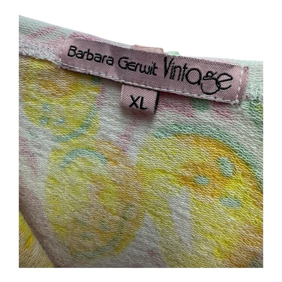 Barbara Gerwit Vintage XL Oversize Long Sleeve Hooded Sweater Lagenlook Coastal - Picture 2 of 3